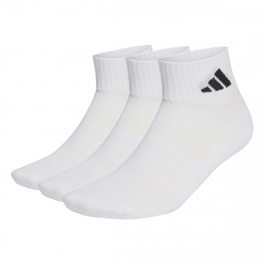 Meias Adidas Ankle 3P - Branco
